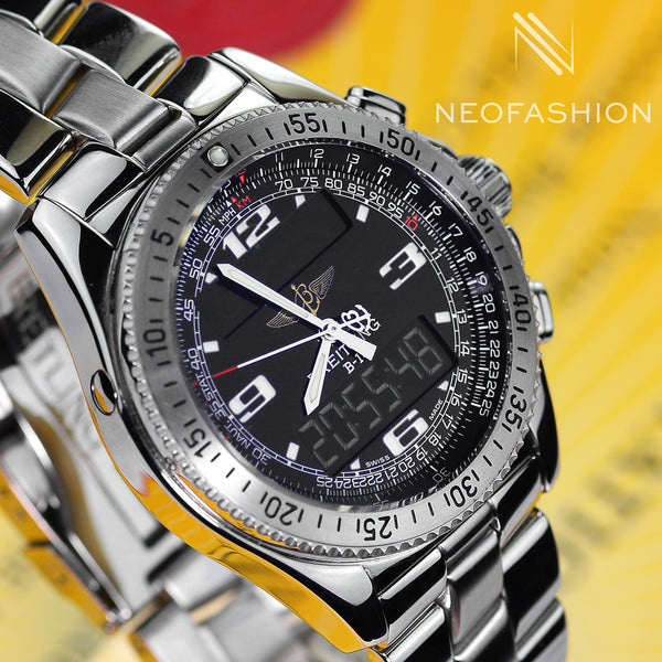 Breitling Professional B1 Black Dial Mens Pilots Watch A68362