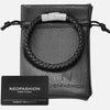 Sekora Black Braided Nappa Leather Bracelet - NeoFashionStore