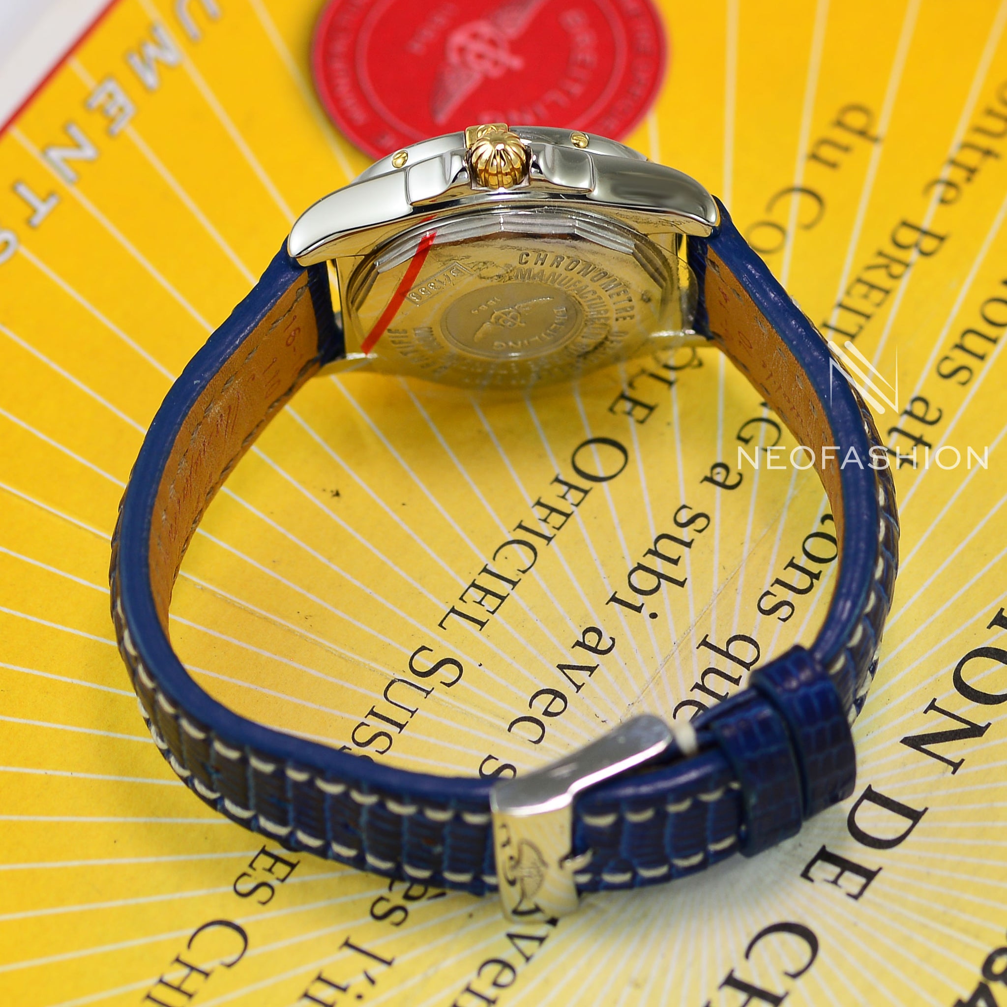 Breitling Cockpit Lady Dimond Bezel Blue Dial Watch A71356 Alex A