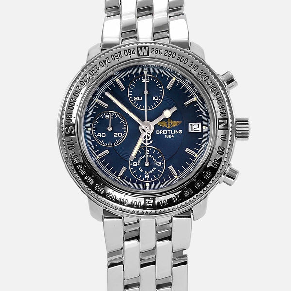 Breitling Astromat Longitude Steel Blue Dial GMT A20405 - NeoFashionStore