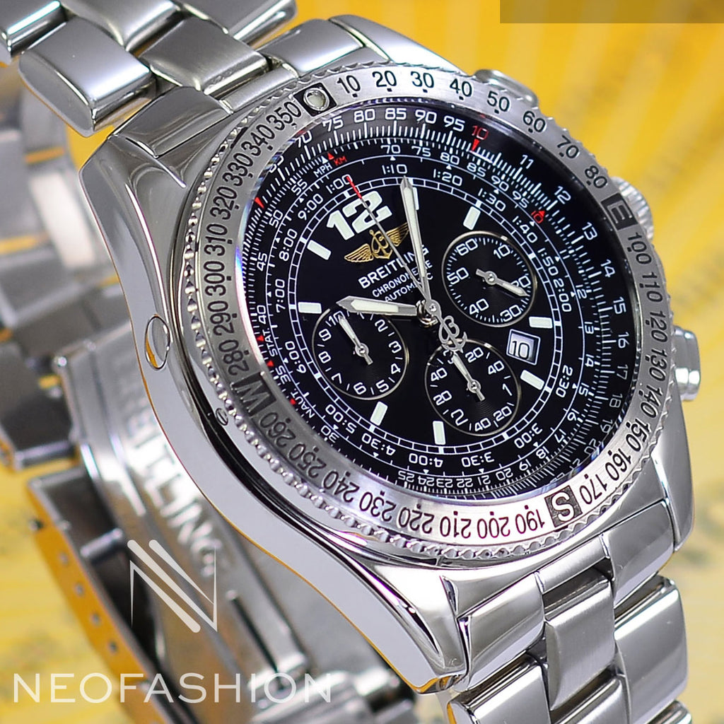 Breitling B2 Chronograph Black Dial Automatic Reference A42362 - NeoFashionStore