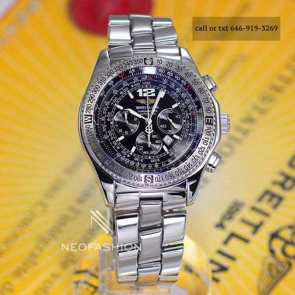 Breitling B2 Chronograph Black Dial Automatic Reference A42362 - NeoFashionStore