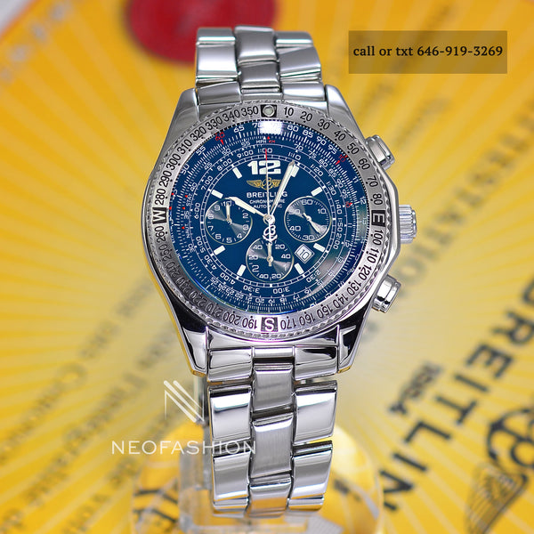 Breitling B2 Chronograph Blue Dial Automatic Reference A42362