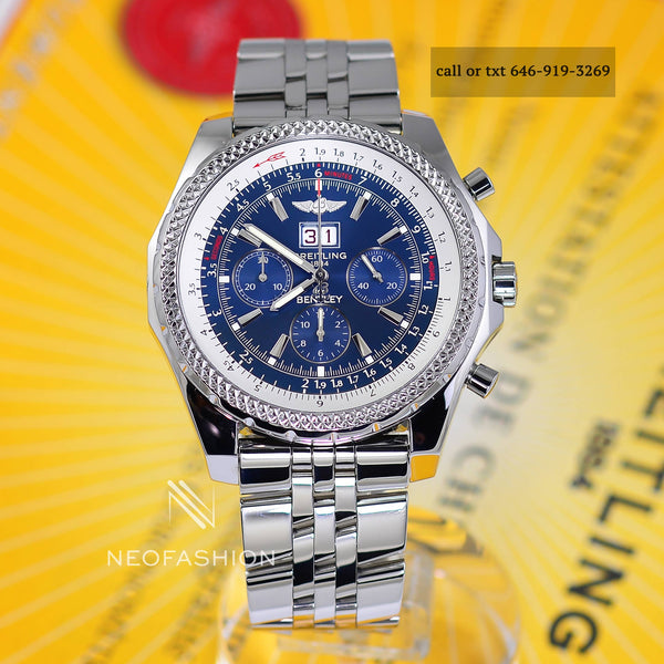 Breitling Bentley Motors Speed 6.75 Blue Dial A44362