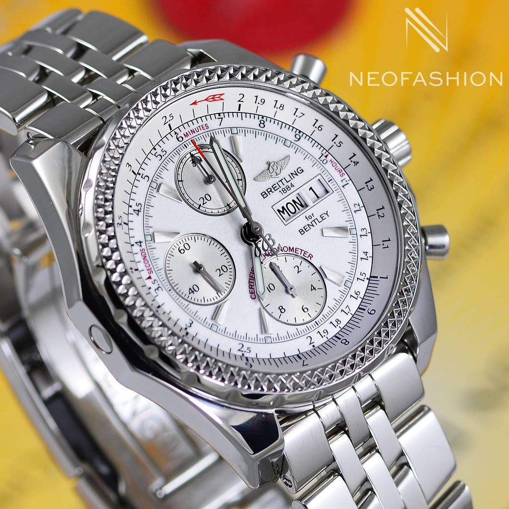 Breitling Bentley GT Continental White Dial Mens Watch A13362