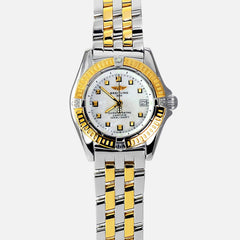 T49 BREITLING Callistino K18コンビ レディース腕時計 breitling-callistino-ladies-