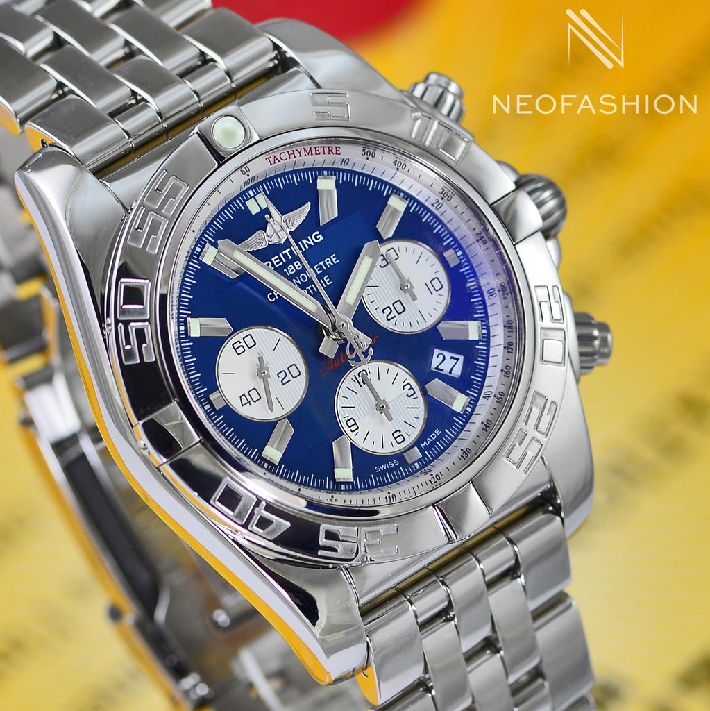 Breitling Chronomat B01 44mm Blue Dial Stainless Steel AB0110