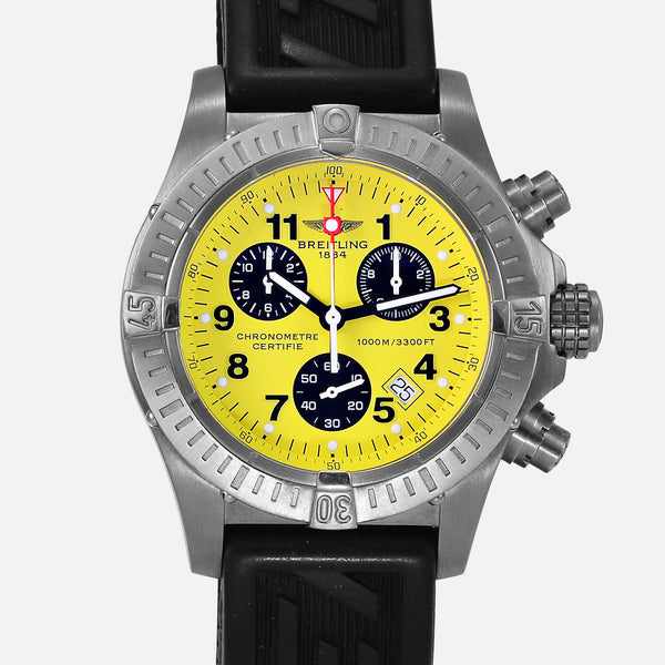 Breitling Chrono Avenger M1 Titanium Yellow Dial E73360 - NeoFashionStore