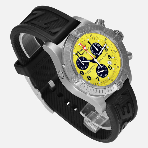 Breitling Chrono Avenger M1 Titanium Yellow Dial E73360 - NeoFashionStore