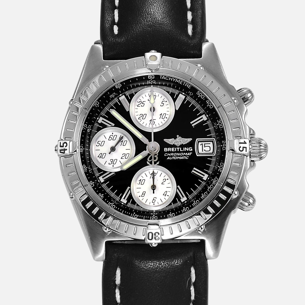 Breitling Chronomat GT Stainless Steel Black Dial A13050 - NeoFashionStore