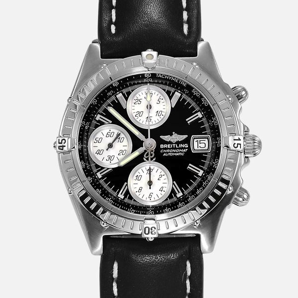Breitling Chronomat GT Stainless Steel Black Dial A13050 - NeoFashionStore