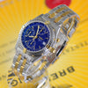 Breitling Chronomat 18K Gold & Steel Blue Dial B13048﻿