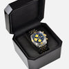 Breitling Chronomat Evolution 18K Gold/SS Blue Dial B13356 - NeoFashionStore