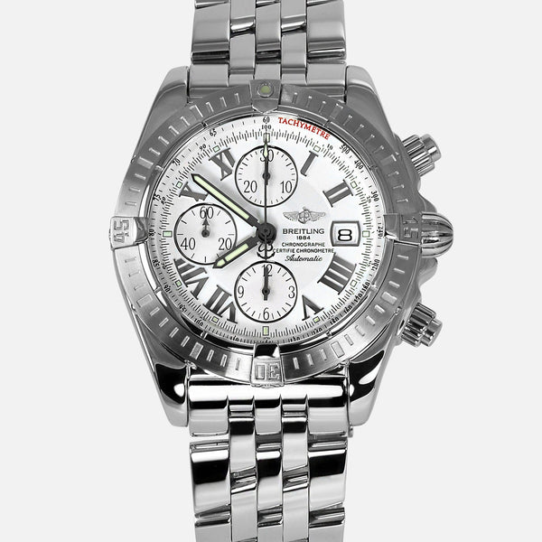 Breitling Chronomat Evolution White Dial A13356 - NeoFashionStore