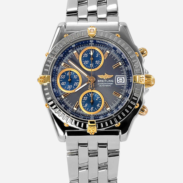 Breitling Chronomat GT 18k Gold/Steel Slate Dial B13350 - NeoFashionStore