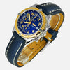 Breitling Chronomat 18K Gold Bezel Blue Dial D13050 - NeoFashionStore