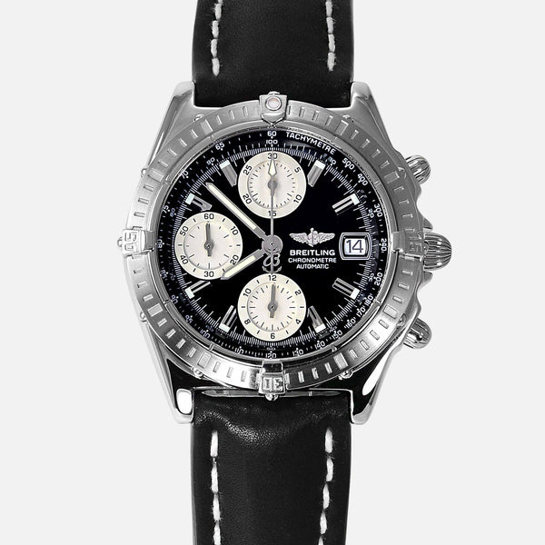 Breitling Chronomat Stainless Steel Black Dial A13352 - NeoFashionStore