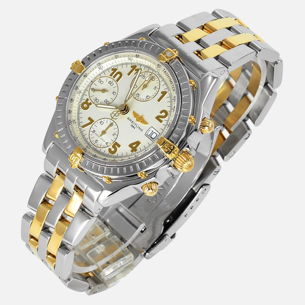 Breitling Chronomat 18K Gold/SS Cream Dial B13050 - NeoFashionStore