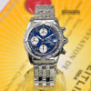 Breitling Cockpit Chronograph Blue Dial Diamond Watch A13357