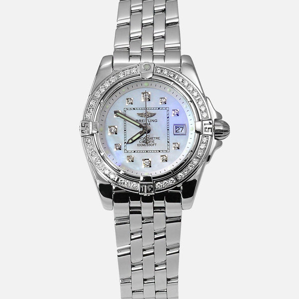 Breitling Cockpit Lady Dimond Bezel MOP Watch A71356 - NeoFashionStore