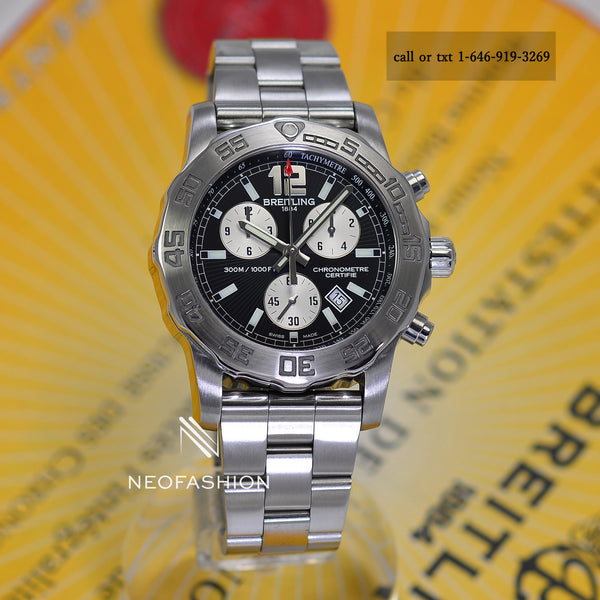 Breitling Colt Chrono II 44 Super Quartz Black Dial A73387 - NeoFashionStore