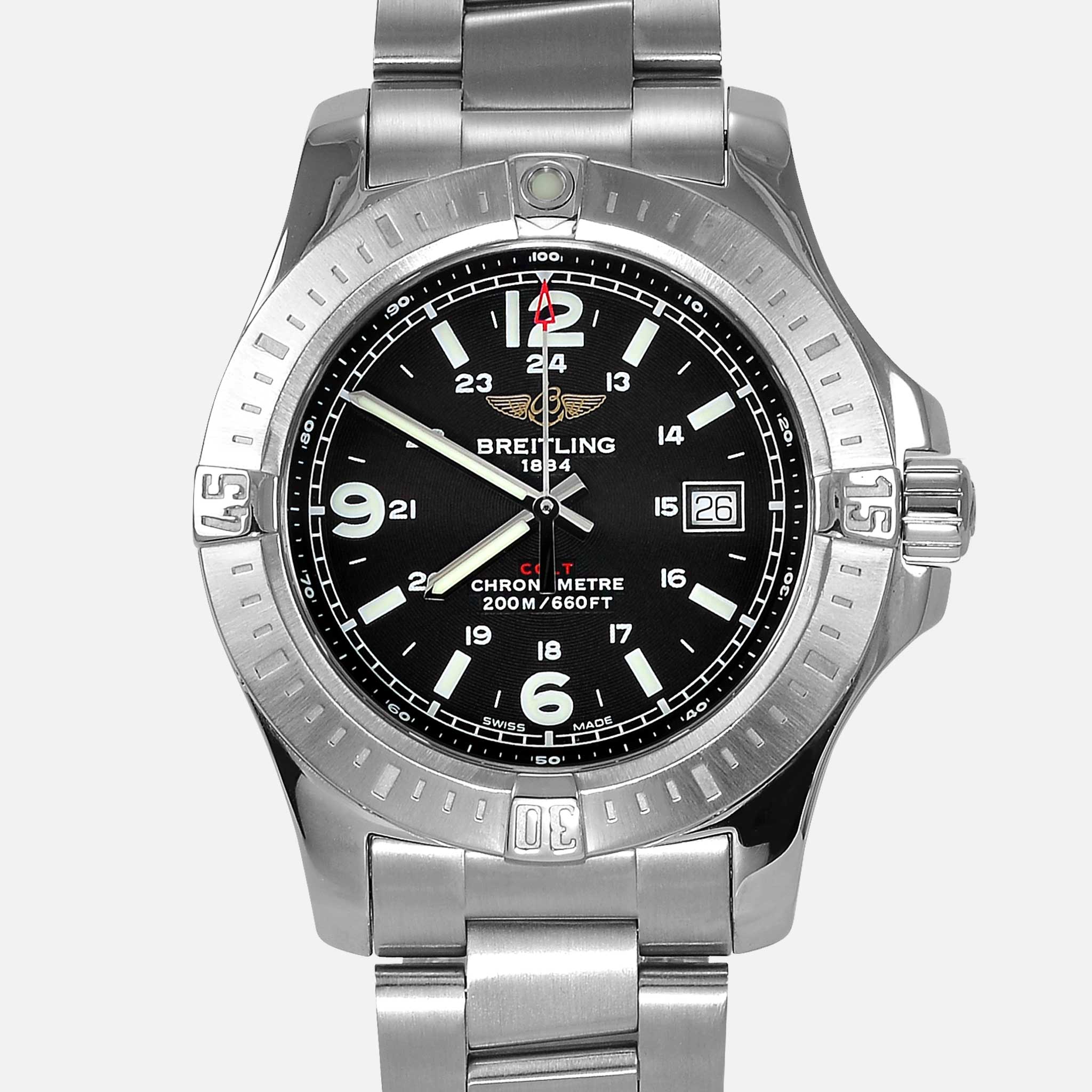 Breitling Colt Chronometer 44 Super Quartz Stainless Steel A74387 Watch Alex A