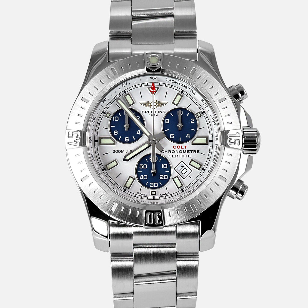 Breitling Colt Chronograph Quartz Stainless Steel White A73388 - NeoFashionStore