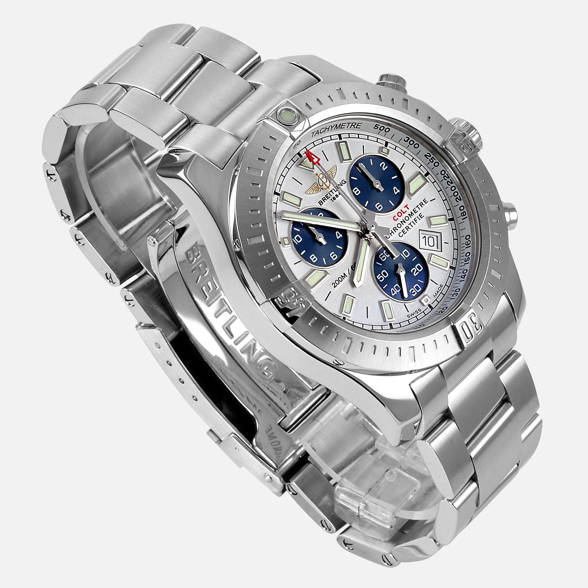 Breitling Colt Chronograph Quartz A73388 Stainless Steel Mens
