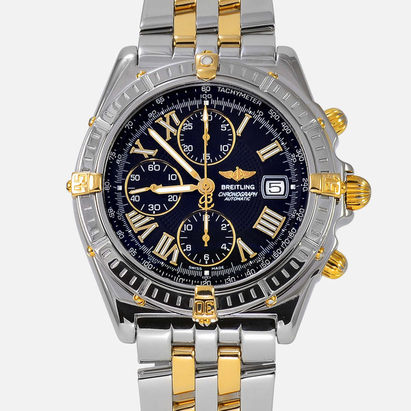 Breitling Crosswind 18K Gold/Stainless Steel Black Dial B13055 - NeoFashionStore