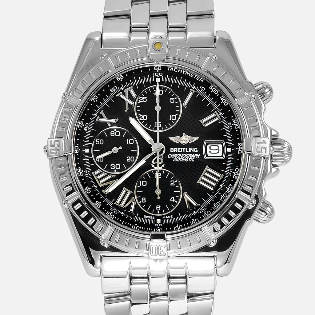 Breitling Crosswind Stainless Steel Black Dial A13055 - NeoFashionStore