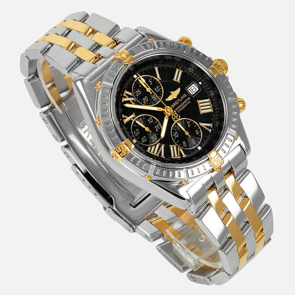 Breitling Crosswind 18K Gold/Stainless Steel Black Dial B13355 - NeoFashionStore