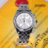 Breitling Crosswind Special White Dial Factory 1.14ct VVS Diamond Bezel Watch A44355