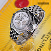 Breitling Crosswind Special White Dial Factory 1.14ct VVS Diamond Bezel Watch A44355