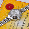 Breitling Crosswind Special White Dial Factory 1.14ct VVS Diamond Bezel Watch A44355