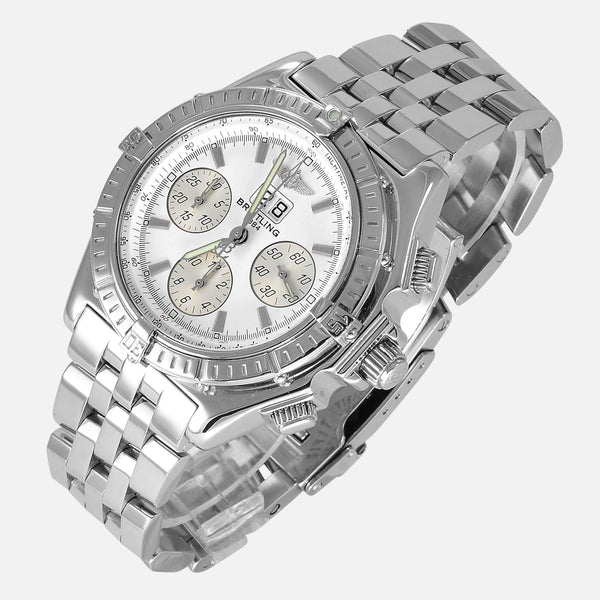 Pre Owned Breitling Crosswind Special Chrono White Dial SteelA44355 ...