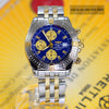 Breitling Chronomat Evolution 18K Gold/Steel Blue Dial B13356 - NeoFashionStore