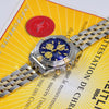 Breitling Chronomat Evolution 18K Gold/Steel Blue Dial B13356 - NeoFashionStore