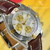 Breitling Chronomat Evolution 18K Gold/Steel Silver Dial B13356