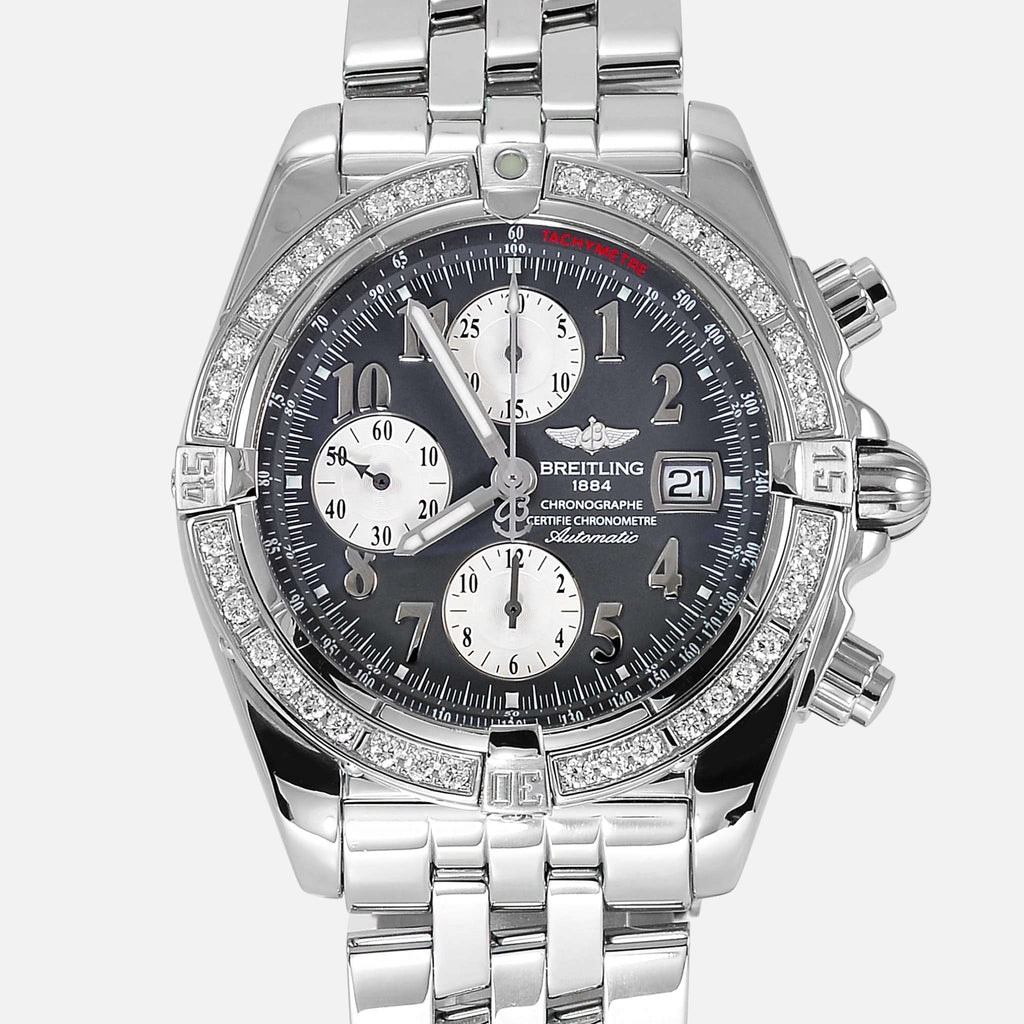 Breitling Chronomat Evolution Factory VVS Diamonds A13356 - NeoFashionStore