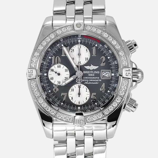 Breitling Chronomat Evolution Factory VVS Diamonds A13356 - NeoFashionStore