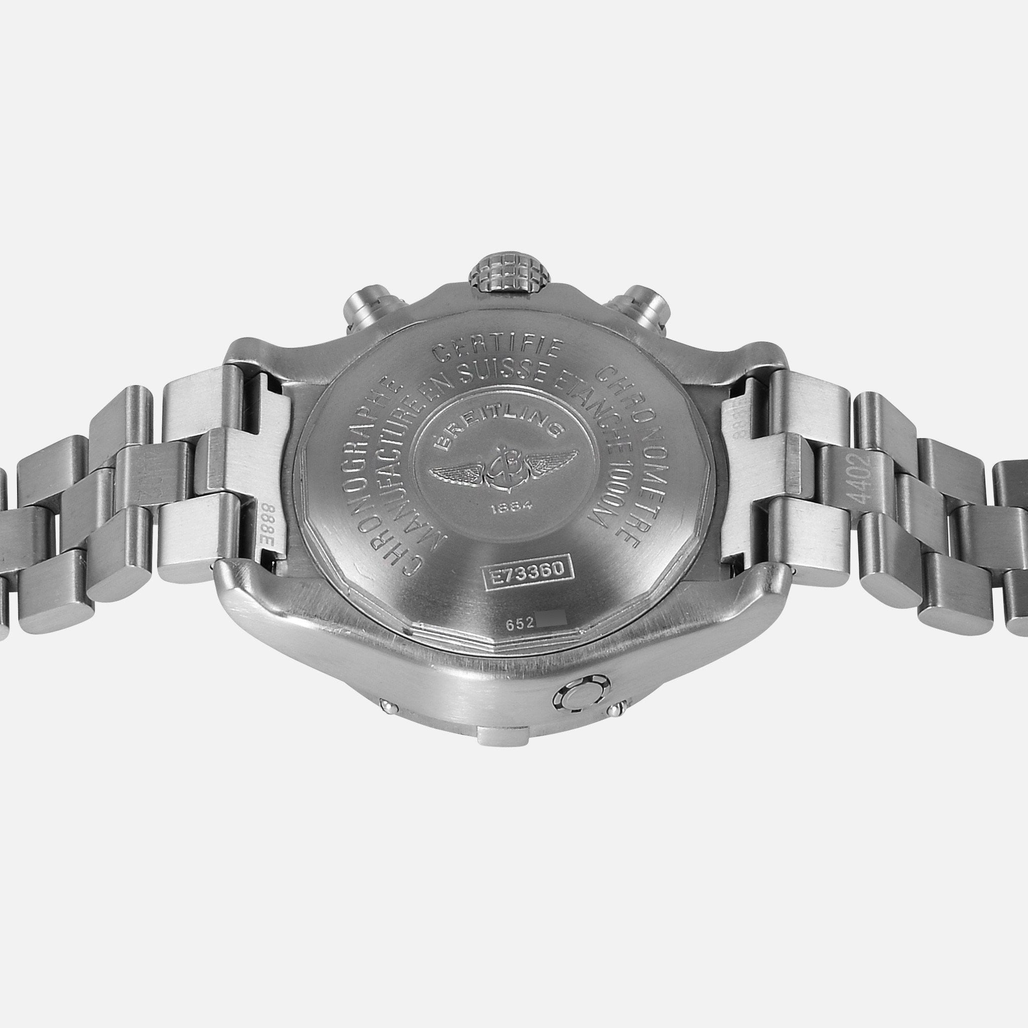 100% Factory Breitling Chrono Avenger M1 Titanium Cream Dial 44mm ...