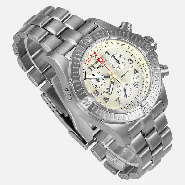 Breitling Chrono Avenger M1 Titanium Cream Dial E73360 - NeoFashionStore