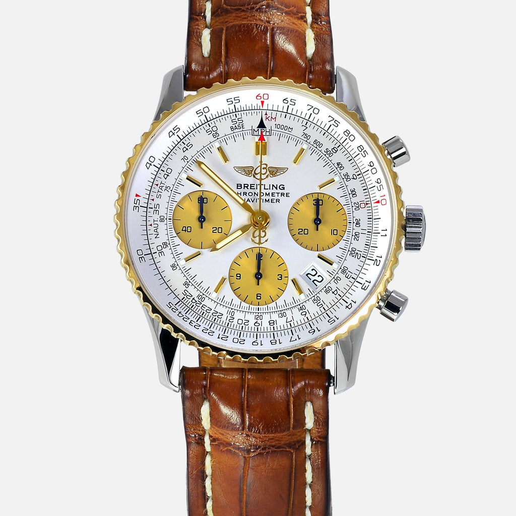 Breitling Navitimer 18K Gold Bezel D23322 Mens Luxury Watch - NeoFashionStore