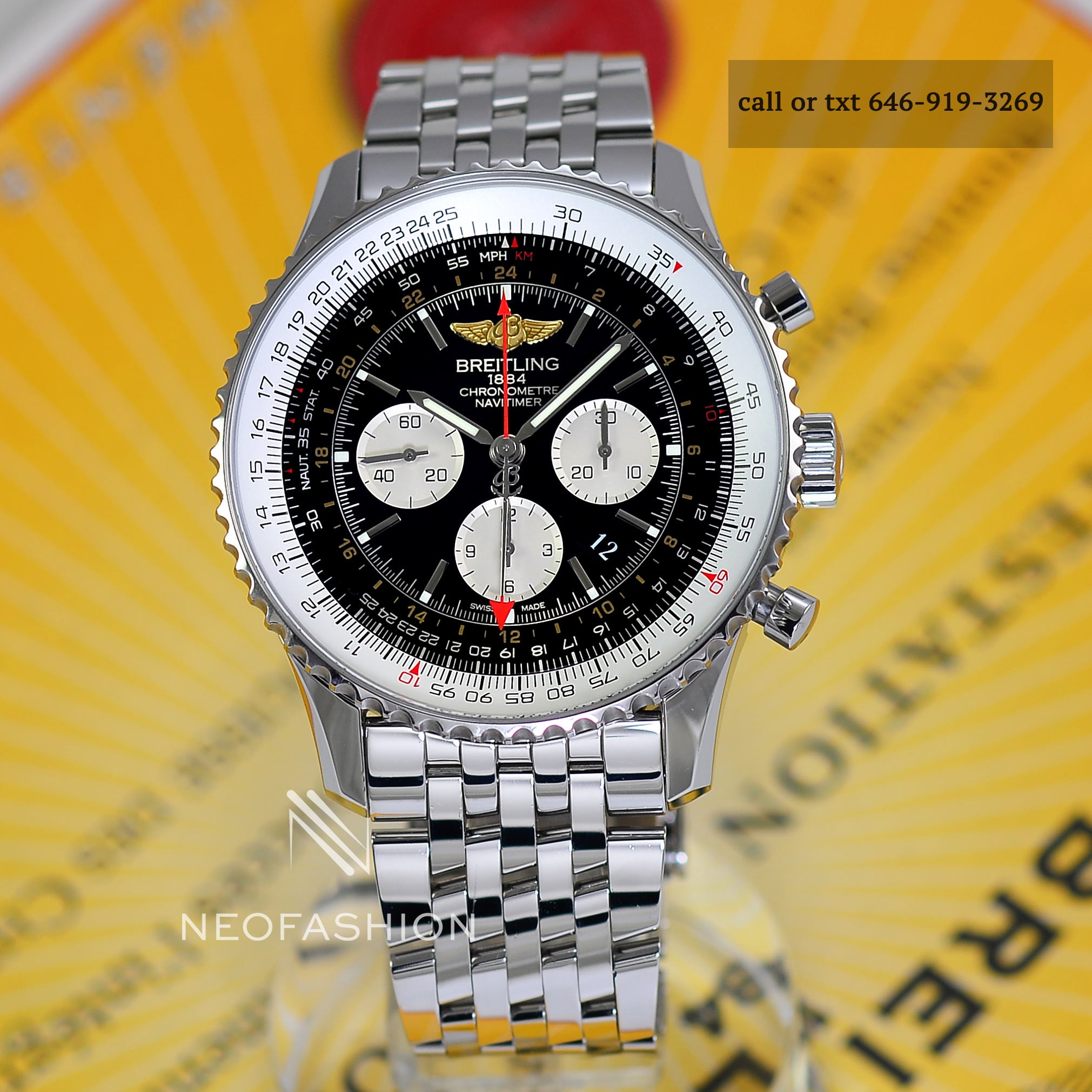 Breitling navitimer on sale gmt 48mm