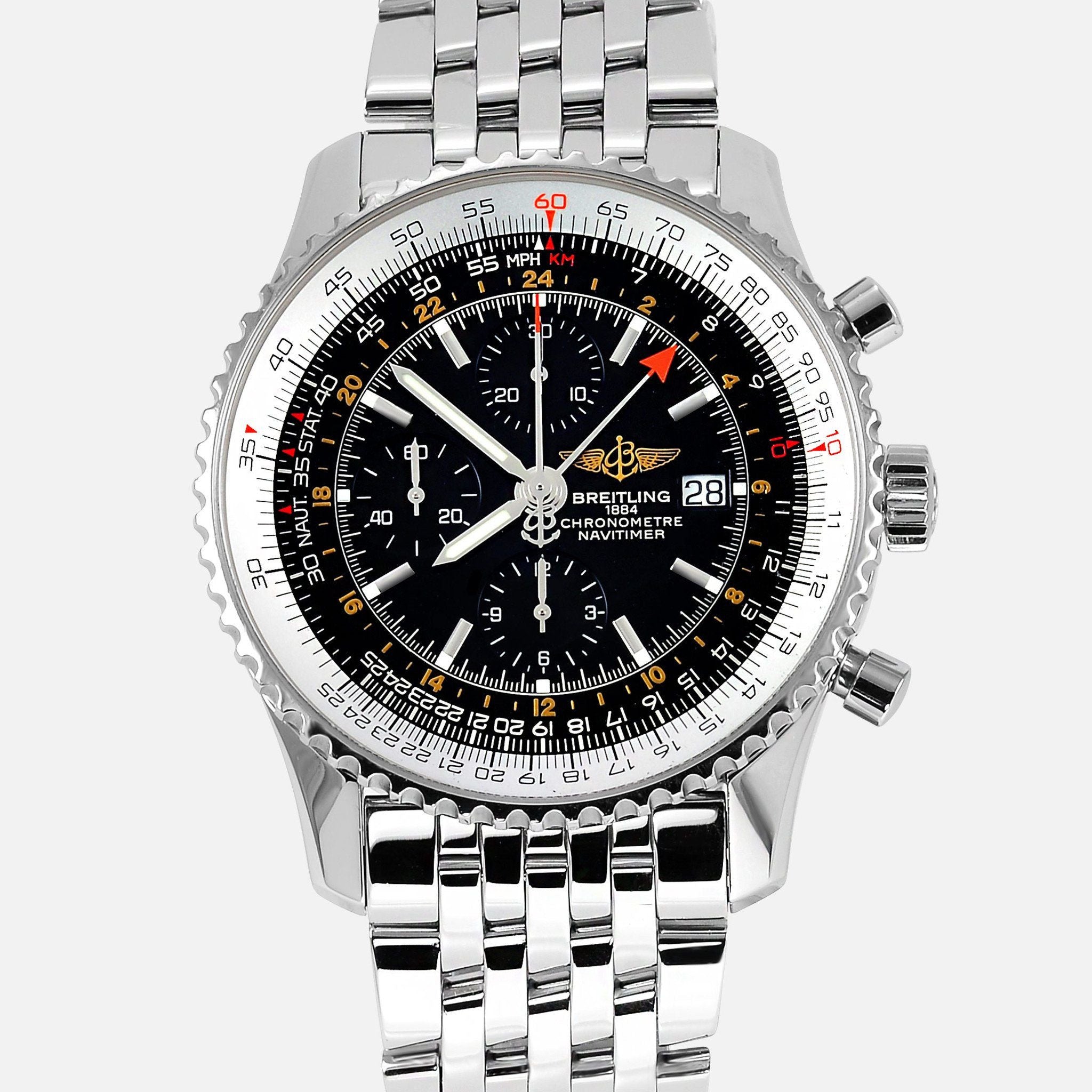 Breitling navitimer on sale world 46mm gmt