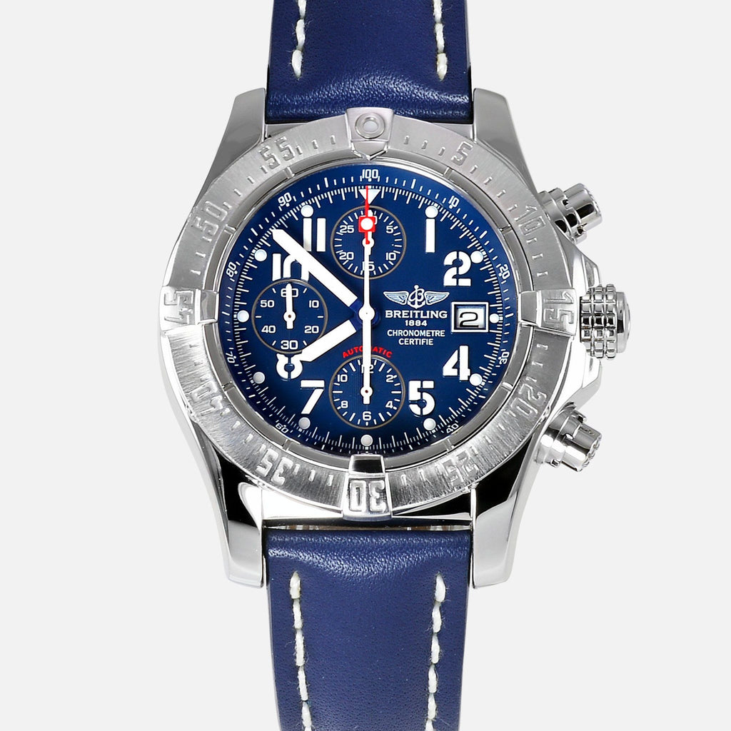 Breitling Skyland Avenger Blue Dial Stainless Steel A13380 - NeoFashionStore