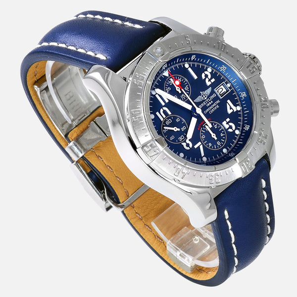 Breitling Skyland Avenger Blue Dial Stainless Steel A13380 - NeoFashionStore