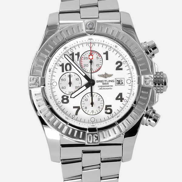 Breitling Super Avenger Chronograph White Dial A13370 - NeoFashionStore