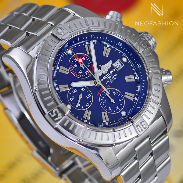 Breitling Super Avenger Pro II 48mm Black Dial A13370 Mens Watch