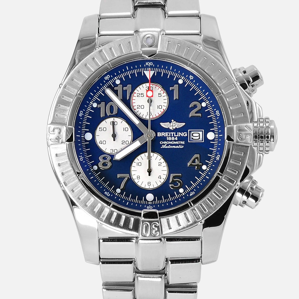 Breitling Super Avenger Chronograph Blue Dial A13370 - NeoFashionStore
